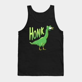 Honk Goose Dinosaur Honking Geese Farmer Pet Bird Lover Tank Top